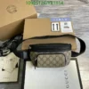 Gucci Black & Replica Mirror GG Supreme Canvas Eden Belt Bag