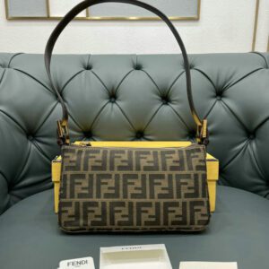 Replica Fendi Baguette Monogram FF Zucca Shoulder Bag - Iconic Style for Women