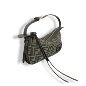 eplica Fendi Simply Fendi Medium Shoulder Bag – Iconic FF Jacquard Fabric