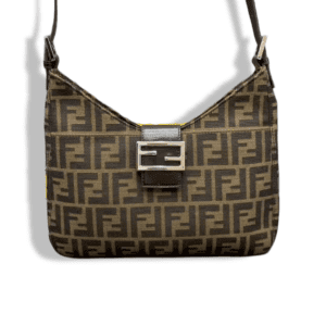 Replica Fendi Zucca Black Canvas and Leather Handbag - Iconic Italian Design