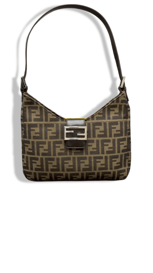 Replica Fendi Zucca Black Canvas and Leather Handbag - Iconic Italian Design