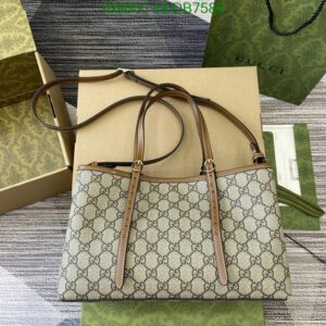 Replica GG Emblem Small Tote Bag – Mirror 1:1 Quality, GG Monogram Canvas