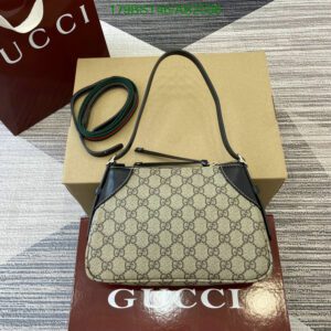 Discover the Replica GG Emblem Small Shoulder Bag featuring Gucci's signature GG Monogram, adjustable strap, and luxury design for timeless style and convenience.