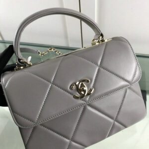 Chanel Trendy CC Medium Lamb Grey Replica - Elegant Grey Handbag