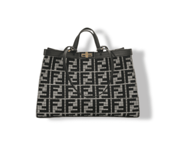 Fendi Houndstooth Canvas X-Tote Replica