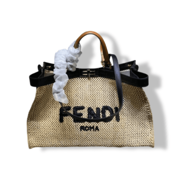 Replica Fendi Raffia Peekaboo Tote