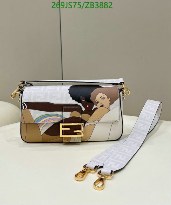 Fendi Bikini Girls White Baguette Replica