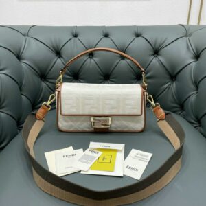 Fendi Canvas Vitello King Baguette Replica