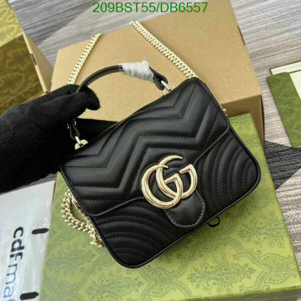 Replica Gucci GG Marmont Nano Matelassé Leather Black Bag – Luxurious Mini Shoulder Bag for Elegant Style