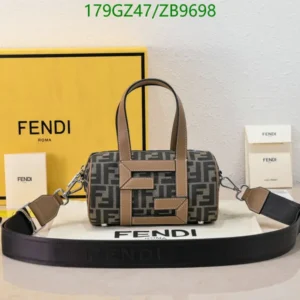 Fendi FF Jacquard Mini Bowling Bag Replica