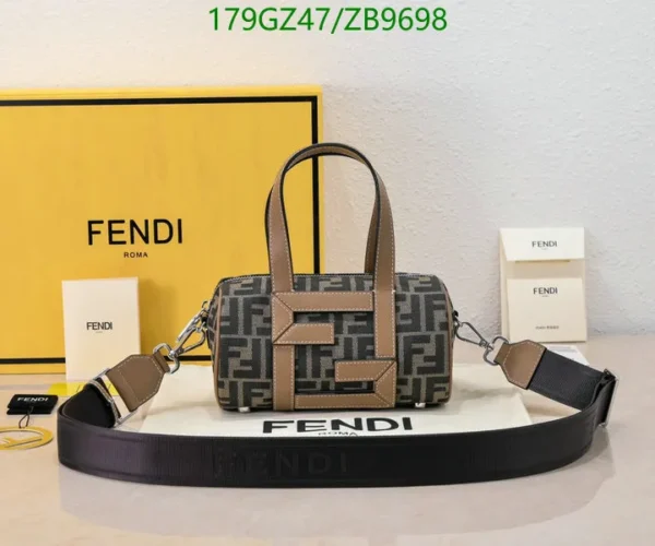 Fendi FF Jacquard Mini Bowling Bag Replica