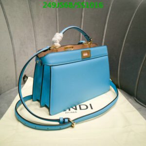 Fendi Peekaboo ISeeU Blue Replica Bag