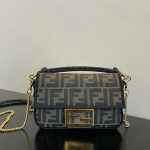 Mini FF Jacquard Baguette Bag Replica