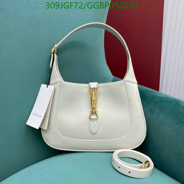 Replica Gucci Jackie 1961 Mini White Leather Bag with Adjustable Strap – Elegant Design for Everyday Luxury