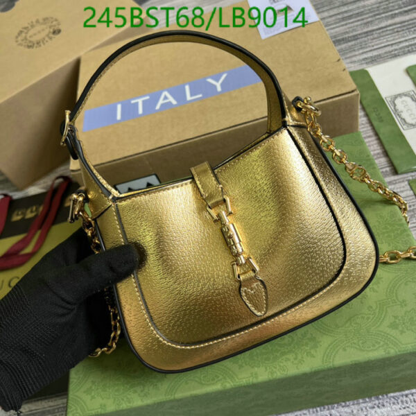 Replica Gucci Jackie Notte Mini Bag – Metallic Gold Leather Designer Handbag