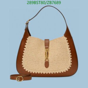 Replica Jackie 1961 Leather and Crochet Shoulder Bag – Elegant Luxury Handbag