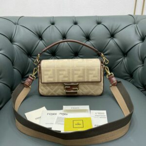 Fendi Canvas Vitello King Baguette Replica