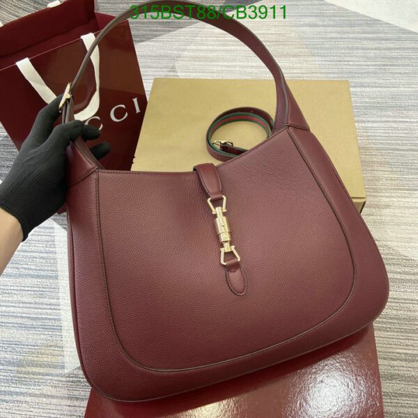 Replica Gucci Jackie 1961 Small Shoulder Bag – Rosso Ancora Leather with Gold Hardware