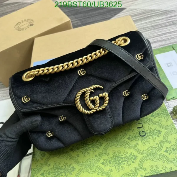 Replica GG Marmont Mini Shoulder Bag – Velvet & Genuine Leather