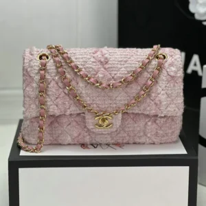 CHANEL 2021 Classic Mini Rectangular Flap Crossbody Bag Pink (Mirror 1:1)