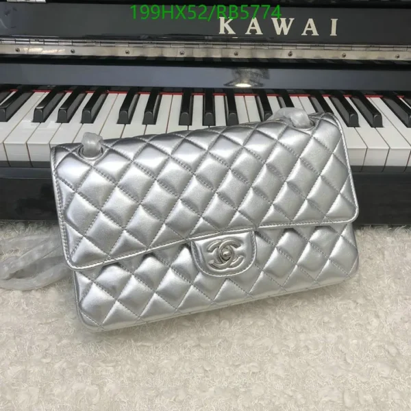 Classic Timeless Chanel Bag Silver Gold Mirror (1:1)