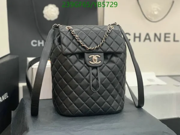 Chanel Urban Spirit Sheepskin Backpack Black Mirror (1:1)