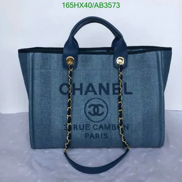 Chanel Large Deauville Tote Shopping Bag Mirror (1:1)