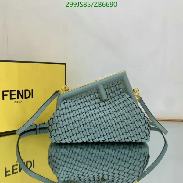 Fendi Vitello Grace Intreccio Small Fendi First Nuvola Mirror (1:1)