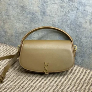 Saint Laurent Voltaire Shoulder Bag Mirror (1:1) – Luxury Light Brown Leather Bag