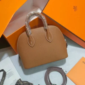 Hermès Bolide 1923 Mini Bag Mirror (1:1) – Luxury Evercolor Leather Handbag