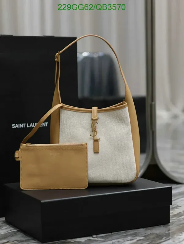 SAINT LAURENT Le 5 à 7 Monogram Shoulder Bag Mirror (1:1) – Luxury Leather & Canvas Handbag