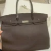 Hermès Togo Birkin 30 Chocolate Mirror (1:1) – Luxury Handmade Leather Bag