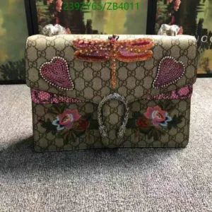 Gucci Sequins Dragonfly and Heart Embroidered Dionysus Mirror (1:1) Replica