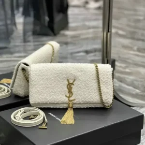 Saint Laurent Kate 99 Tassel in Sheep Wool & Genuine Leather Mirror (1:1) – Luxury YSL Shoulder Bag