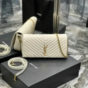 Saint Laurent Kate 99 Tassel in Chevron Quilting Leather Mirror (1:1) – Luxury YSL Shoulder Bag